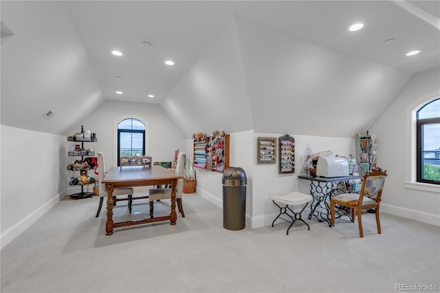 15355 Zuni St, Broomfield, CO 80023 - office space with lofted ceiling, carpet floors, plenty of natural light, and recessed lighting