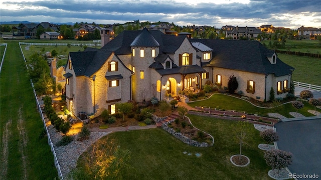 15355 Zuni St, Broomfield, CO 80023 - french country home featuring a chimney and a residential view