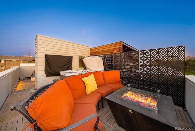 3101 W 47th Ave Unit 13, Denver, CO 80211 - view of patio featuring an outdoor living space with a fire pit