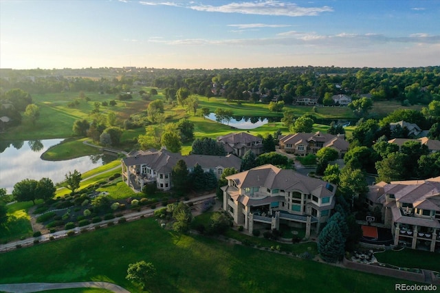 2421 Ranch Reserve Rdg, Denver, CO 80234 - aerial overview of property's location with a large body of water and nearby suburban area
