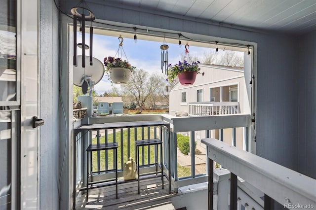 view of balcony