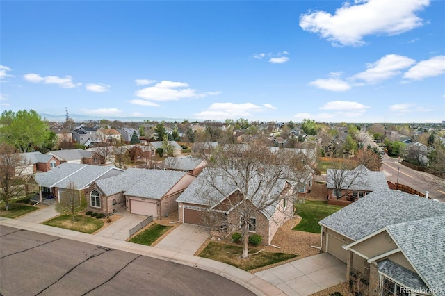 birds eye view of property featuring a residential view