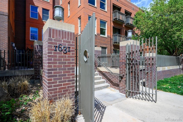 1631 N Emerson St Unit 117, Denver, CO 80218 - entrance to property with brick siding