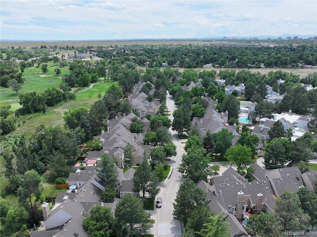 10000 E Yale Ave Unit 58, Denver, CO 80231 - aerial view of residential area with a golf course and a tree filled landscape