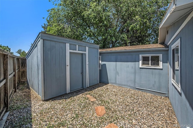 8333 Mummy Range Dr, Fort Collins, CO 80528 - view of shed featuring a fenced backyard