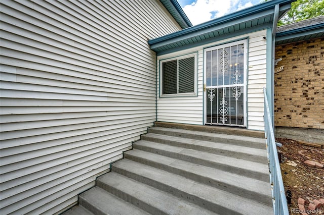 view of staircase