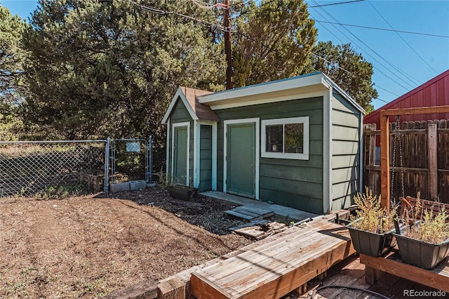 view of outbuilding