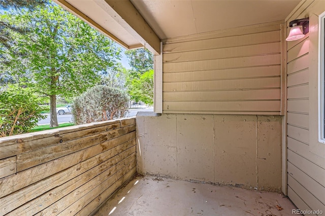 view of balcony