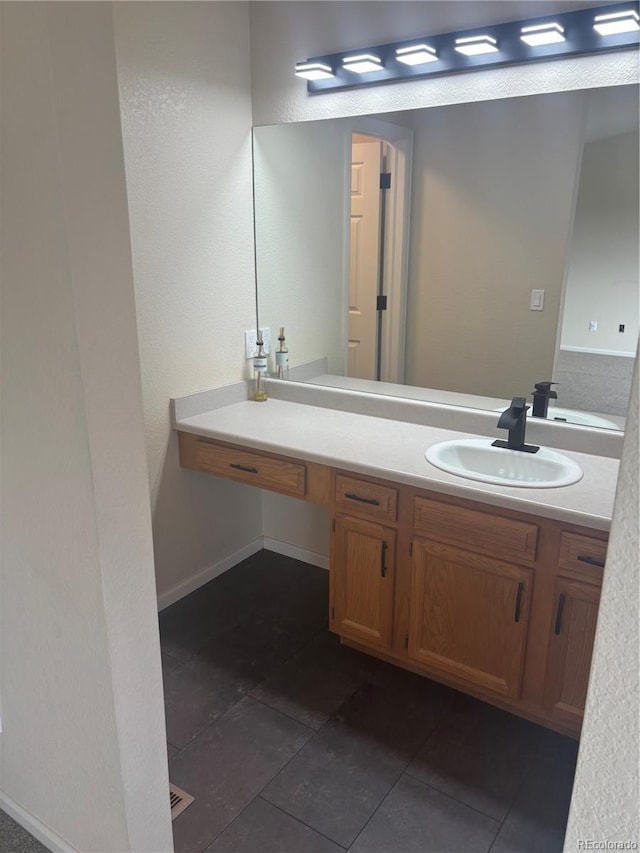 6240 Everett Ct Unit D, Arvada, CO 80004 - bathroom with tile patterned floors and vanity