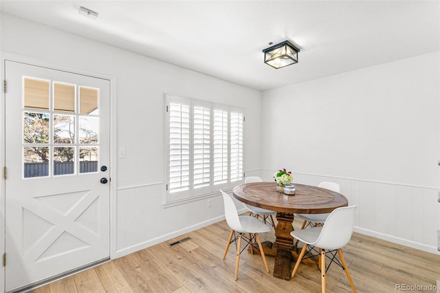 7193 S Newport Way, Centennial, CO 80112 - dining room featuring wood finished floors and wainscoting
