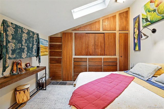 1634 Caribou Rd, Nederland, CO 80466 - bedroom featuring a skylight and vaulted ceiling