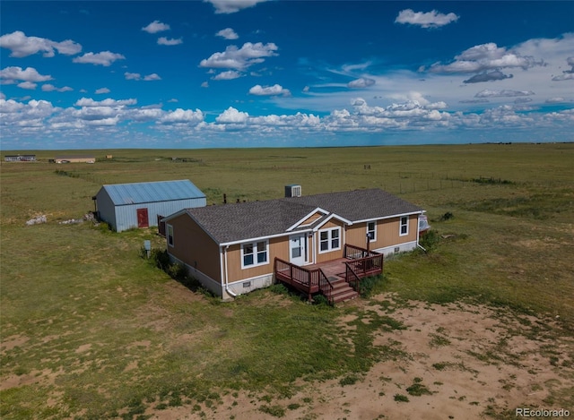 7855 Edison Rd, Yoder, CO 80864 - overview of rural landscape