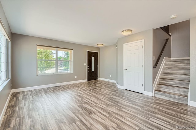 interior space featuring light hardwood / wood-style floors