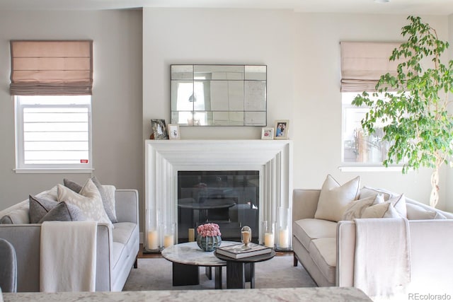 view of living area