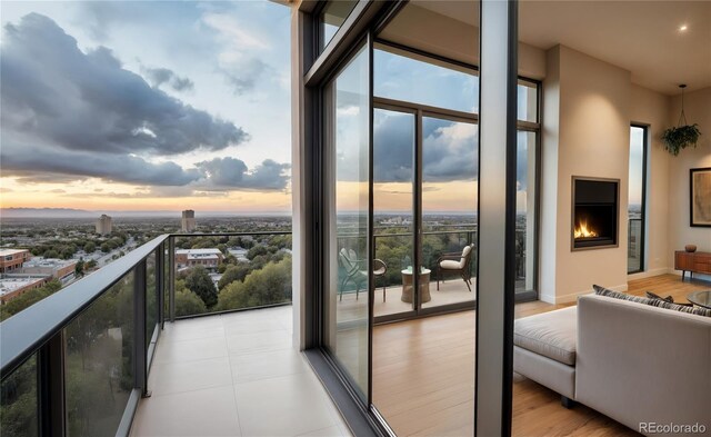 1643 Boulder St Unit 211, Denver, CO 80211 - view of balcony at dusk