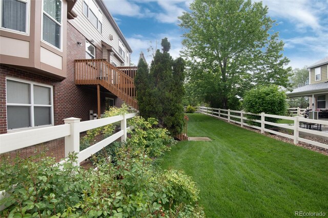 2959 W 110th Pl, Westminster, CO 80234 - view of yard featuring a deck