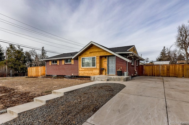 view of ranch-style house