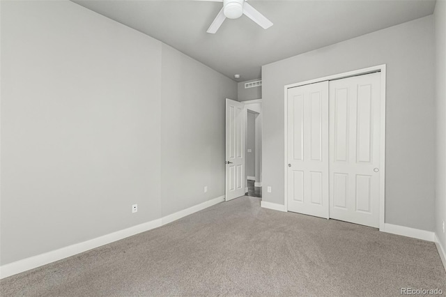 17490 W 94th Dr, Arvada, CO 80007 - unfurnished bedroom with carpet, a closet, and ceiling fan