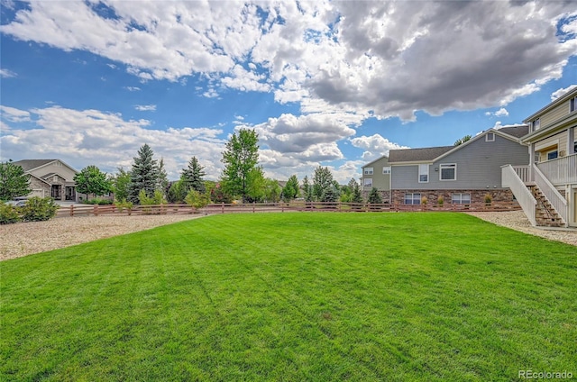 4864 Harness Ct, Parker, CO 80134 - view of yard featuring stairs