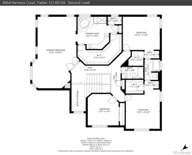 4864 Harness Ct, Parker, CO 80134 - floor plan / room layout