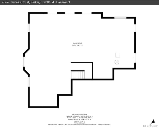 4864 Harness Ct, Parker, CO 80134 - property floor plan