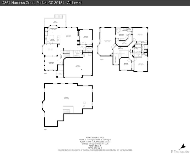 4864 Harness Ct, Parker, CO 80134 - room layout