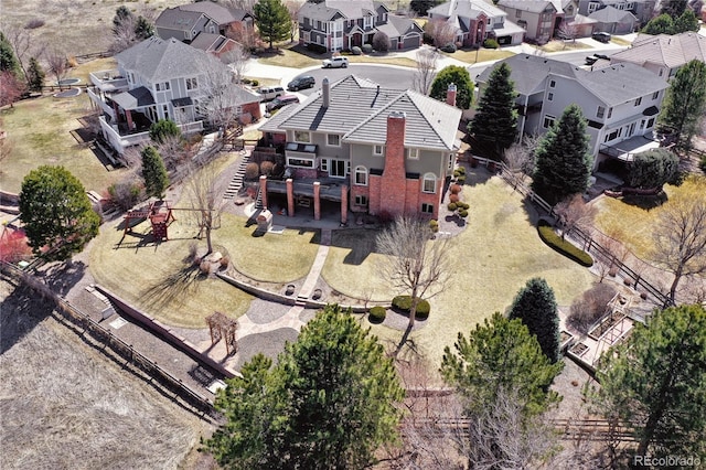 birds eye view of property