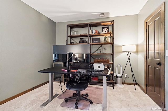 1570 Blakcomb Ct, Evergreen, CO 80439 - carpeted home office with baseboards