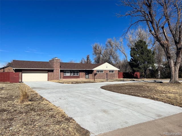 ranch-style house with a garage