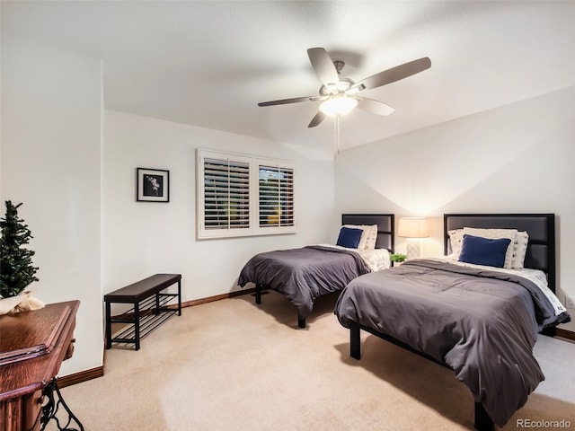 62 N Ranch Rd, Littleton, CO 80127 - carpeted bedroom featuring baseboards and a ceiling fan