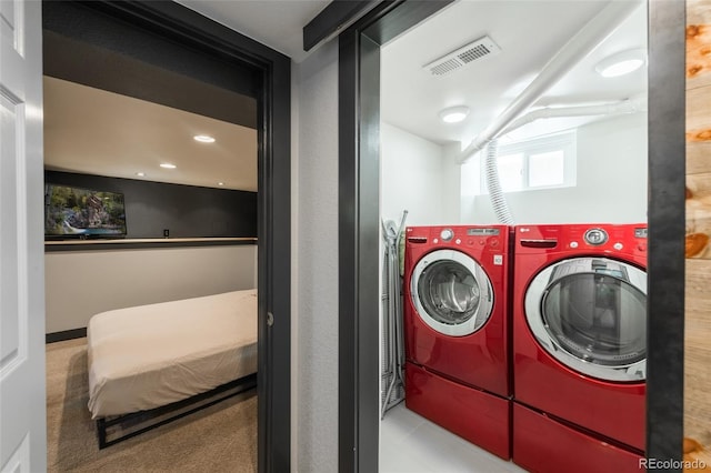 915 N Kearney St, Denver, CO 80220 - clothes washing area featuring washer and clothes dryer