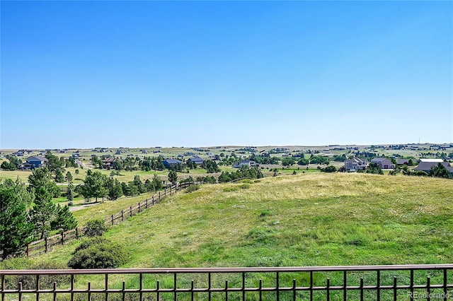 bird's eye view featuring a rural view