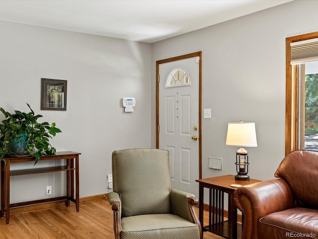 1827 S Fairfax St, Denver, CO 80222 - sitting room with light wood-type flooring and baseboards