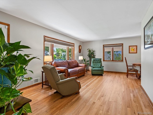 1827 S Fairfax St, Denver, CO 80222 - living room with light wood finished floors and baseboards