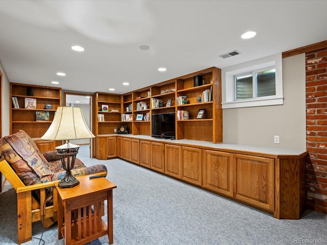 1827 S Fairfax St, Denver, CO 80222 - sitting room featuring carpet flooring and recessed lighting