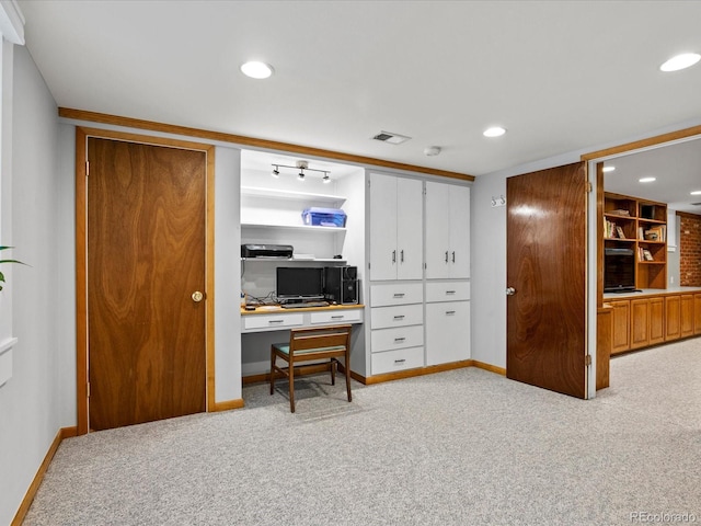 1827 S Fairfax St, Denver, CO 80222 - office featuring light colored carpet and recessed lighting