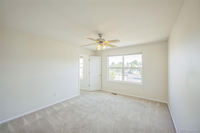 19076 E Lasalle Pl, Aurora, CO 80013 - spare room featuring light carpet and ceiling fan