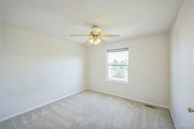 19076 E Lasalle Pl, Aurora, CO 80013 - spare room with light carpet and ceiling fan