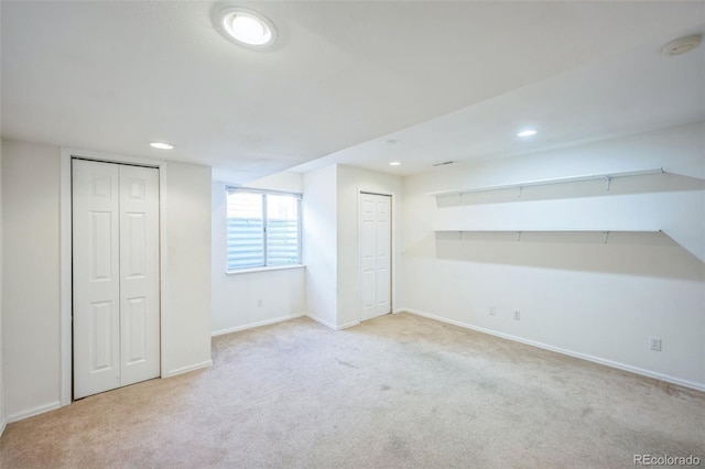 19076 E Lasalle Pl, Aurora, CO 80013 - below grade area with carpet floors and recessed lighting