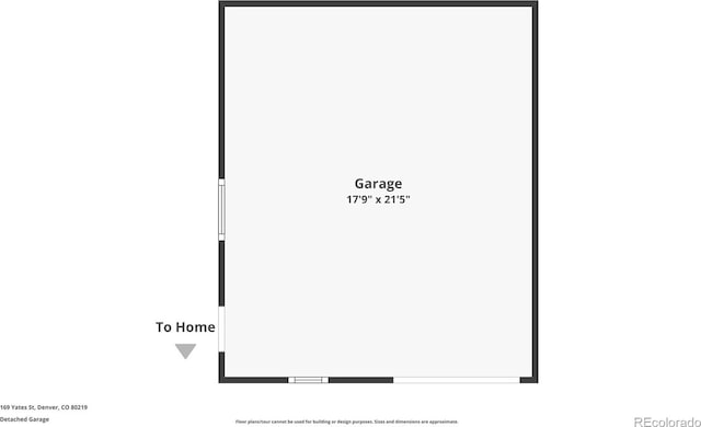169 Yates St, Denver, CO 80219 - view of property floor plan
