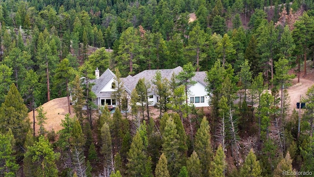 31455 Half Peak Trl, Pine, CO 80470 - view from above of property featuring a heavily wooded area