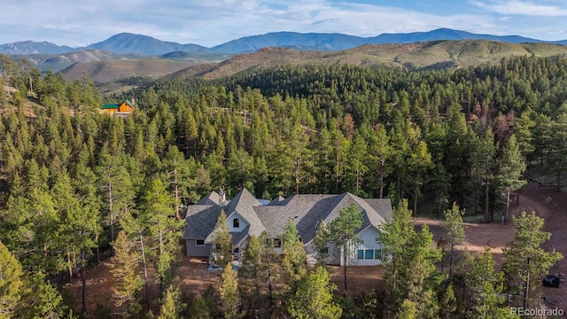 31455 Half Peak Trl, Pine, CO 80470 - view of mountain background featuring a heavily wooded area