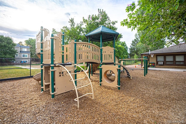 view of jungle gym