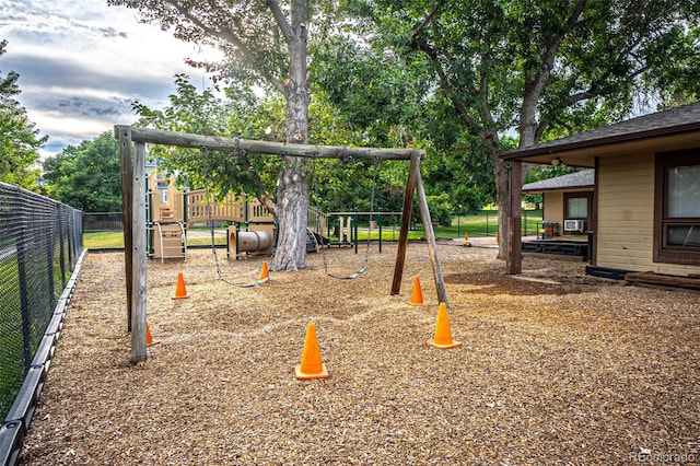 view of play area