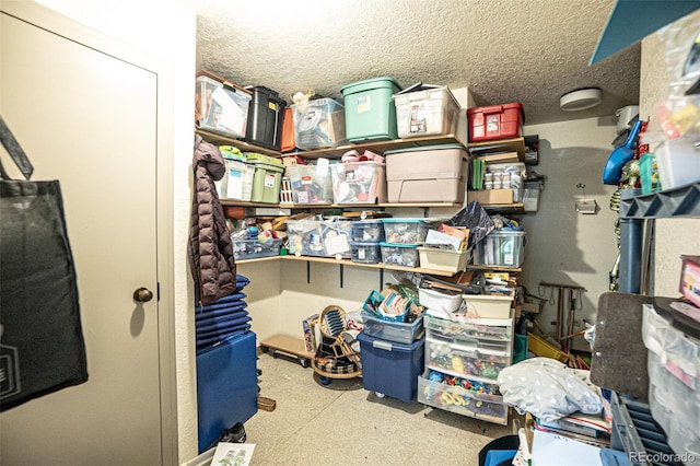 view of storage room