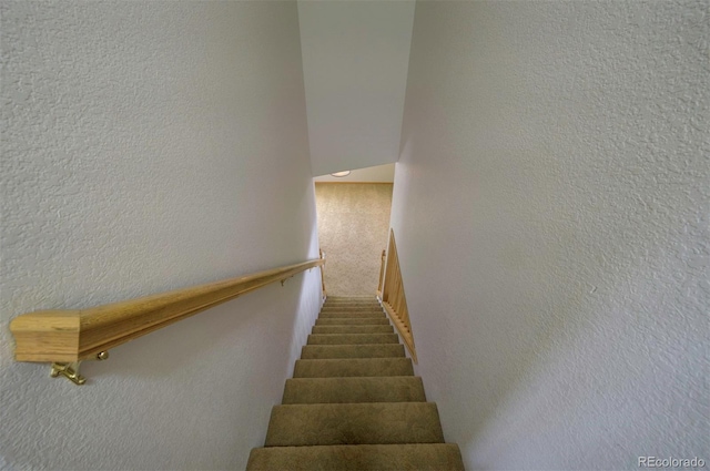 11577 Cranston Dr, Peyton, CO 80831 - stairway with a textured wall