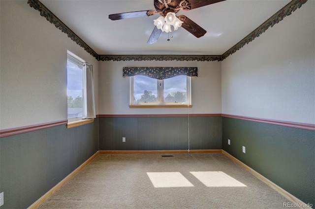 11577 Cranston Dr, Peyton, CO 80831 - carpeted empty room featuring a ceiling fan and baseboards