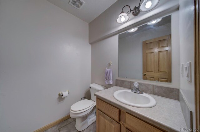 11577 Cranston Dr, Peyton, CO 80831 - half bath with vanity and tile patterned flooring