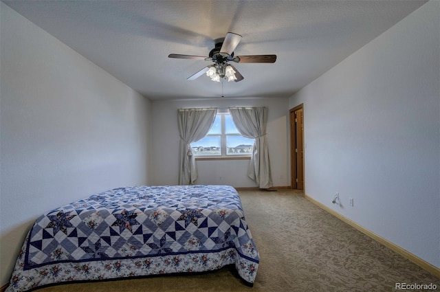 11577 Cranston Dr, Peyton, CO 80831 - bedroom with carpet floors and a ceiling fan