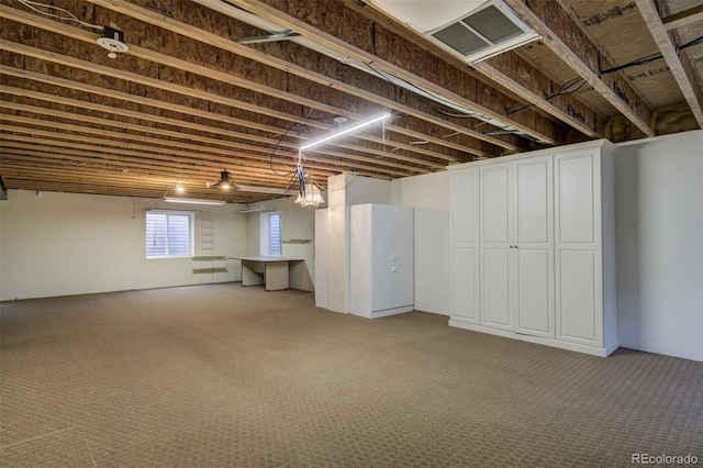 11577 Cranston Dr, Peyton, CO 80831 - basement with carpet floors